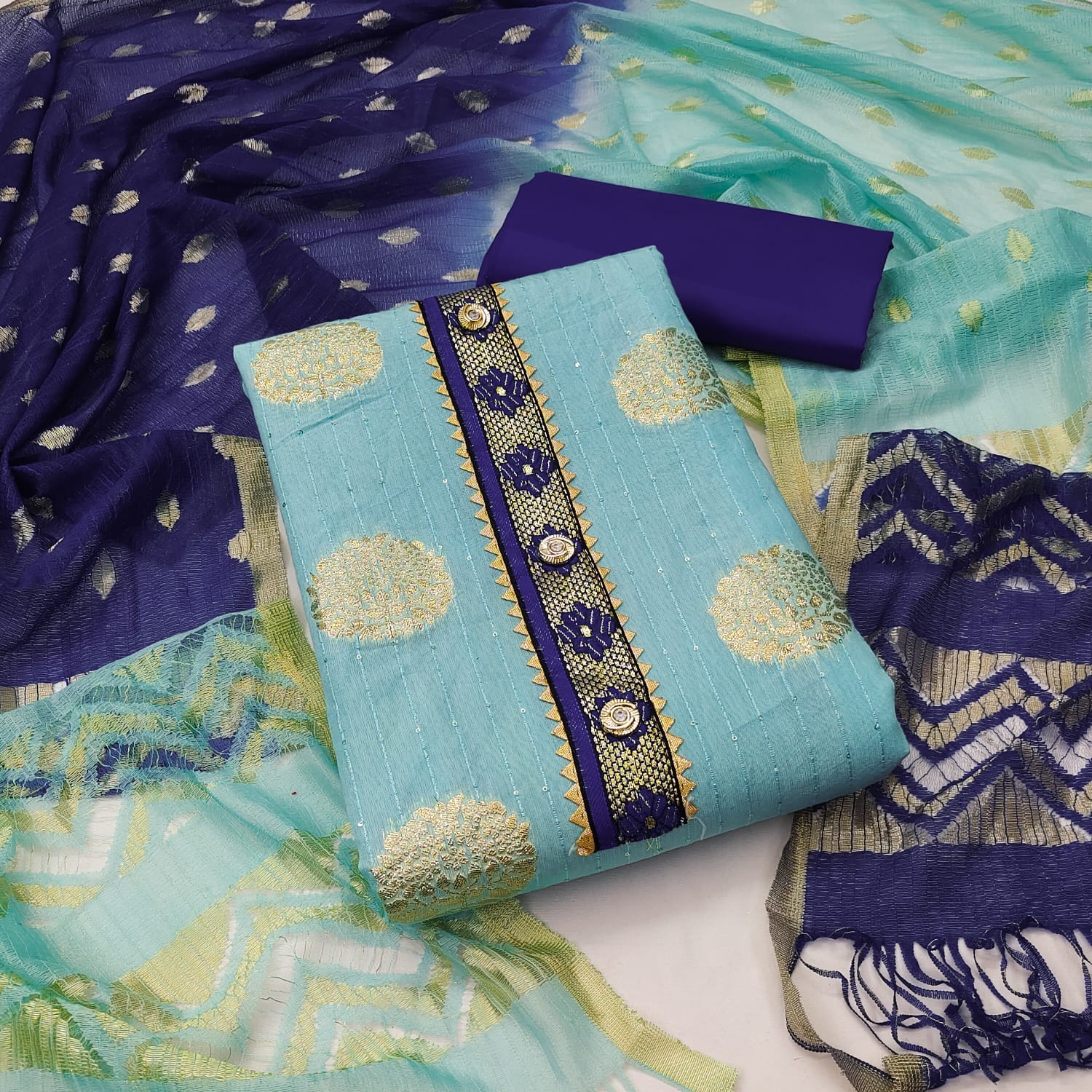 Nitya Nx Jacquard Non Catalog Dress Material 